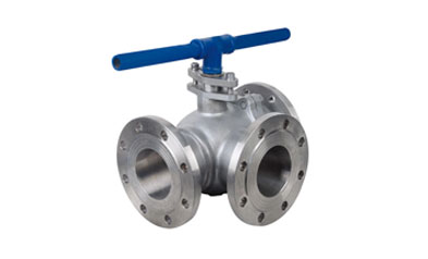 Super Duplex Steel L Type Three Way Flanged Ball Valve