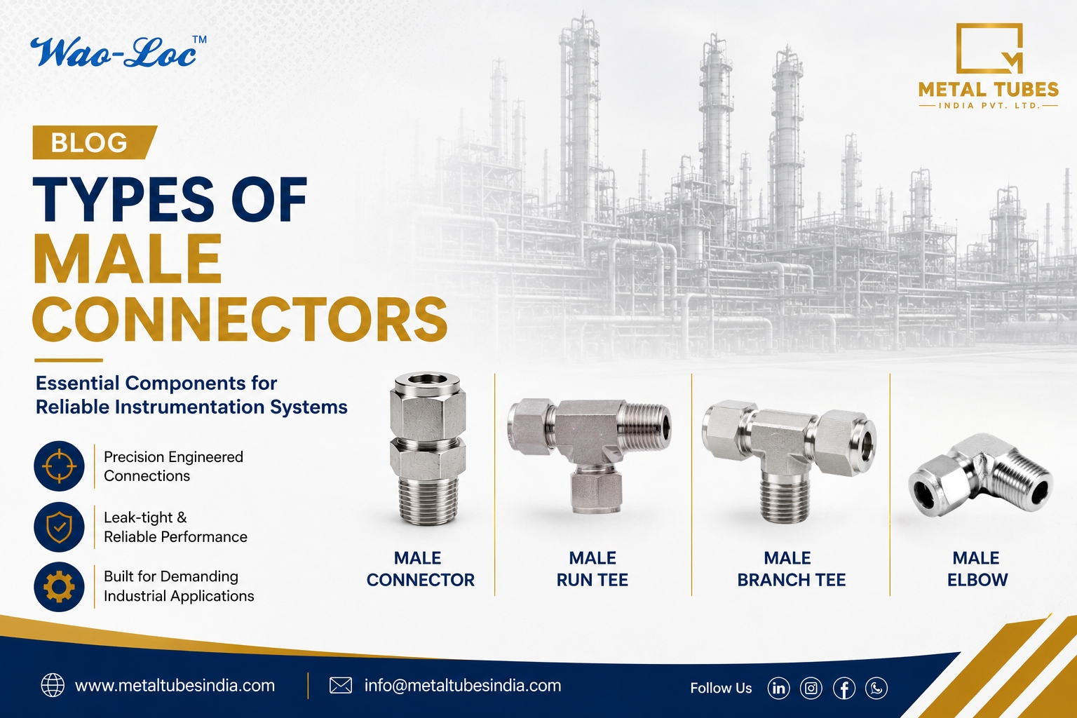 Types Of Male Connectors